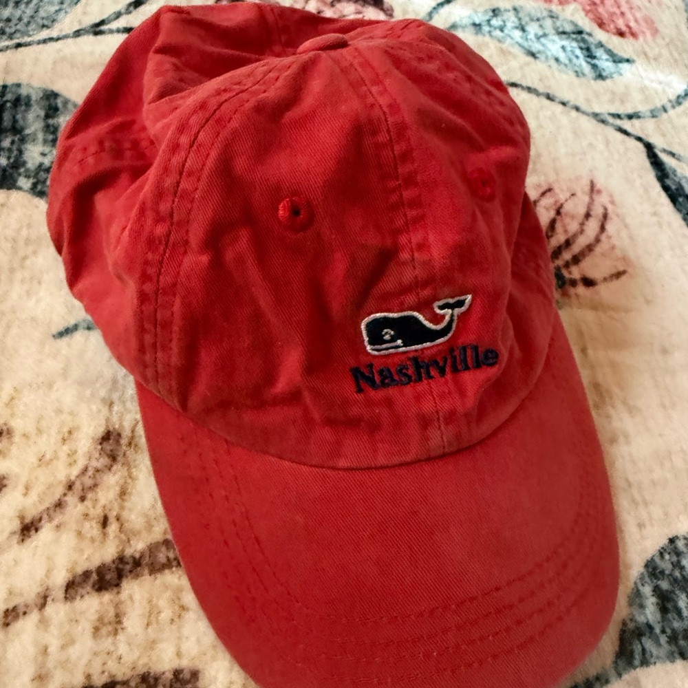 Vineyard Vines Red Nashville Cap
